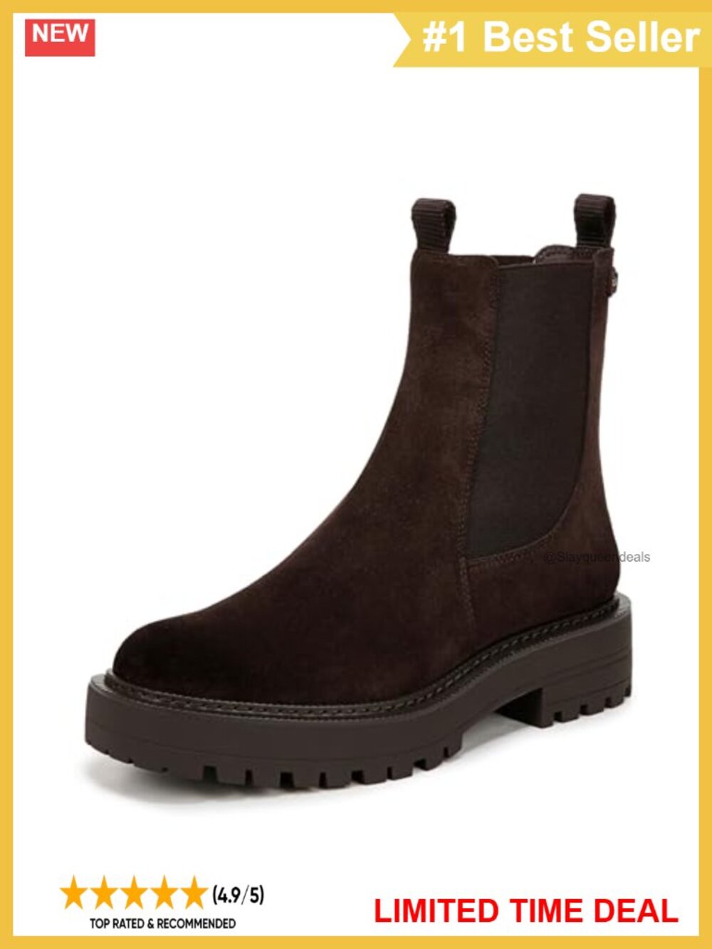 Sam Edelman Laguna Waterproof Chelsea Ankle Boot Leather